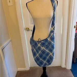 Blue Plaid Women's Shoulder Bag